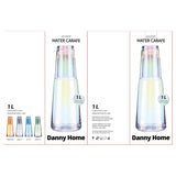 Danny Home Glass Water Carafe Glass Cup
1000Ml - Rainbow