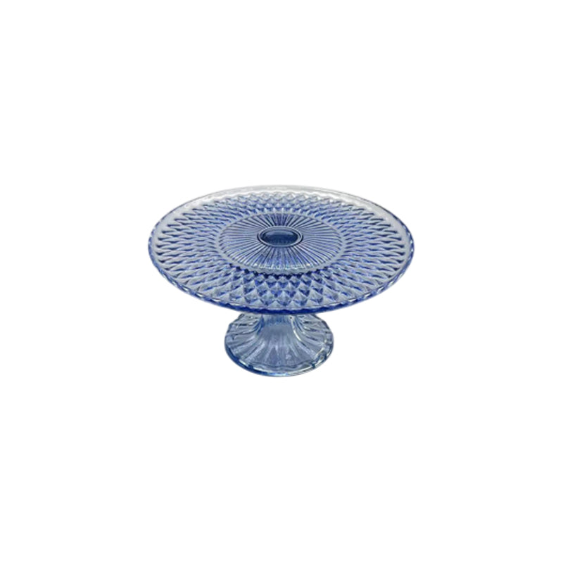 Danny Home Round Glass Cake Stand 22.5X9.5Cm
- Blue