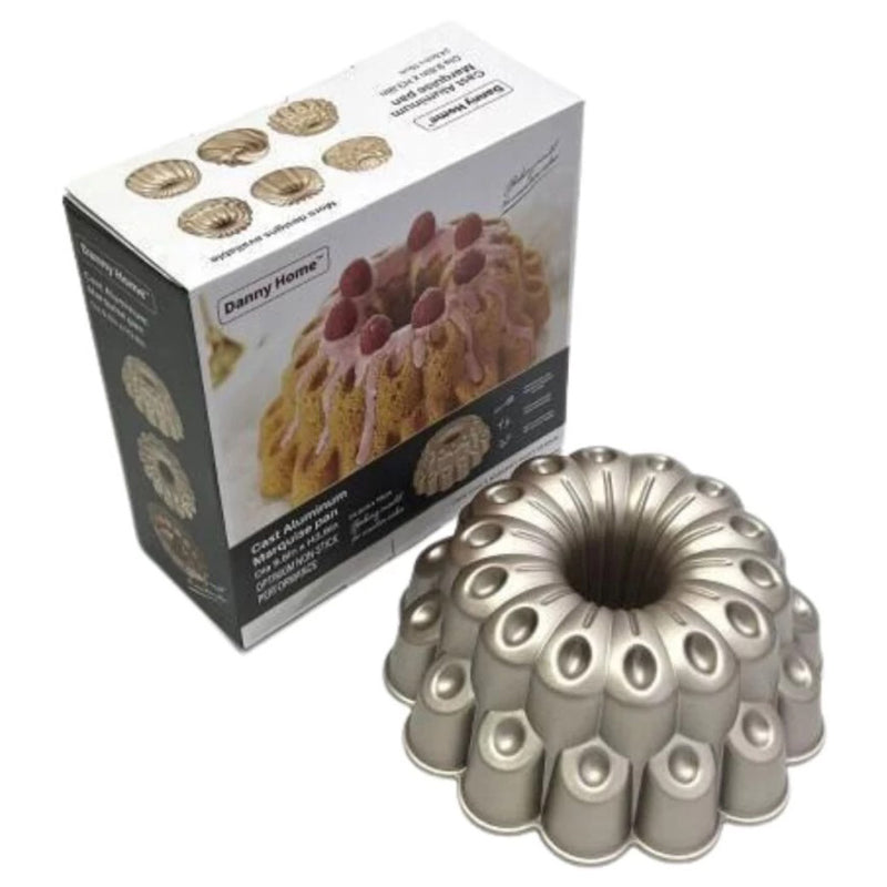 Danny Home Die Cast Aluminum Marquise Cake Pan 24Cm - Bronze