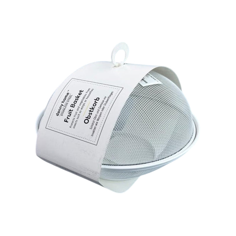 Danny Home Fruite Basket Mesh Design 26.5Cm - White