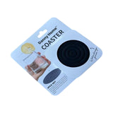 Danny Home 4Pc Silicone Round Coaster- 10X10Cm-Grey