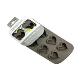 Danny Home Silicone Ice Cube Maker Heart Design 22X11Cm-Black