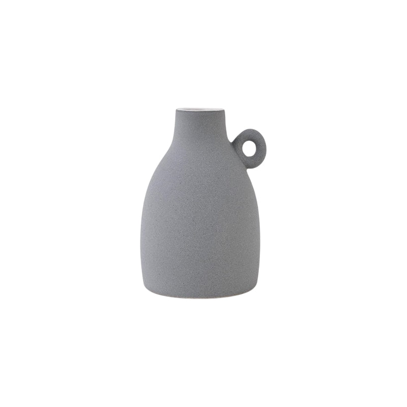 Danny Home Ceramic Plants & Flower Vase 14CX13X17Cm-Grey