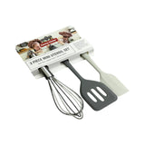 Danny Home 3Pc Silicone Kitchen Utensils Set-20/20/19Cm-Grey