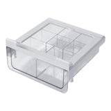 2 Compartment Plastic Drawer-Type Storage Box 28.2X28.5X10.9Cm-Clear