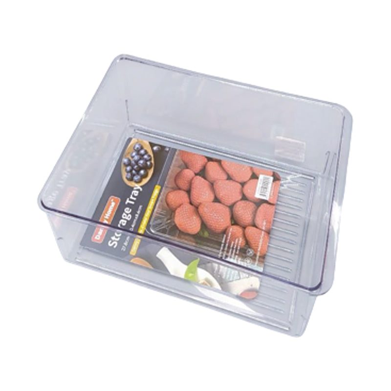 Danny Home Plastic Fridge Storage Box-27.8X20.4X8.6Cm-Clear