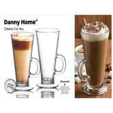 Danny Home Glass Cup 4Pcs/Color Box Unit:Set 7.8*6.8*14.7Cm 290Ml-Clear