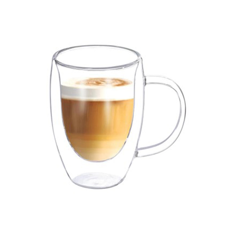 Danny Home Double-Walled Cup 80Ml 2Pcs/Box Unit:Box With Handle 6*6Cm-Clear