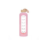 Danny Home Glass Drinks Bottle 1Pcs/Color Box Unit:Pcs 1000Ml 7.8*28Cm-Pink