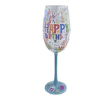 Nymphfable Happy Birthday Themed Celebration Glass- 22X8Cm-Multicolor