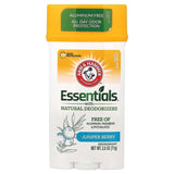 Arm & Hammer Essentials Solid Deodorant, Clean Juniper Berry, 2.5 Oz, Unisex