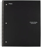 Five Star 1-Subject Spiral Notebooks 100 Sheet Black