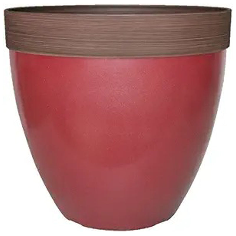 Southern Patio Hdr Hornsby Plant Pot, 15 Inch-Red