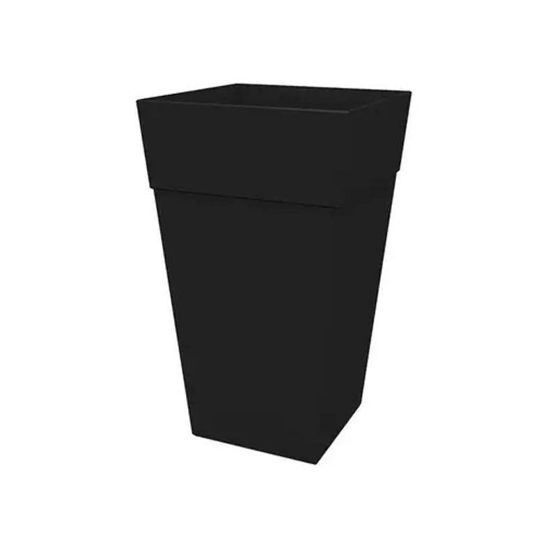 Bloem Tall Finley Square Planter, 25 Inch-Black