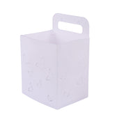 Foldable Laundry Basket 38.6x21.6x26.5 cm - White & Grey