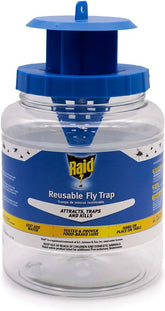 Raid-Fly Jar Reusable Flytrap - Blue