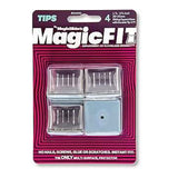 Magic Sliders 4Pc Magic Fit 1 1/4" - 1 3/8" Sqr Slider -Clear