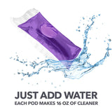 بودسي، ٤ قطع، عبوة إعادة تعبئة لتنظيف الأسطح المتعددة المركزة - برائحة زهرة اللافندر