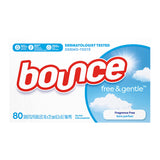 80ct Fragrance free dryer sheet