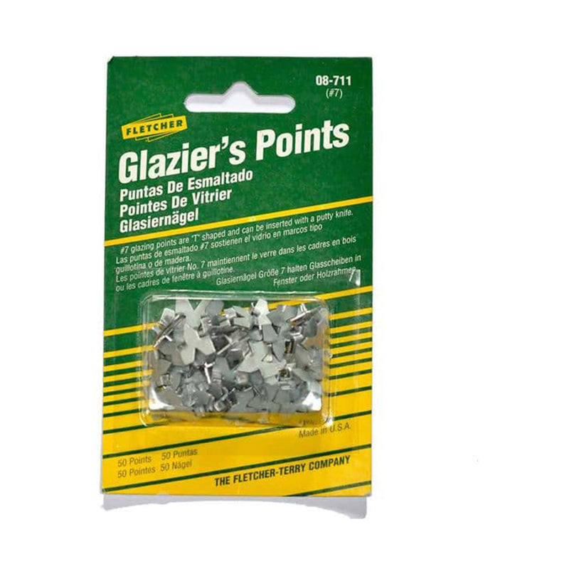 Fletcher Push Glazier Points #7- Silver