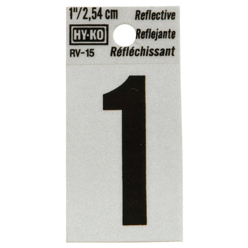 Hy-Ko Reflecting Period Sign 1 - Black