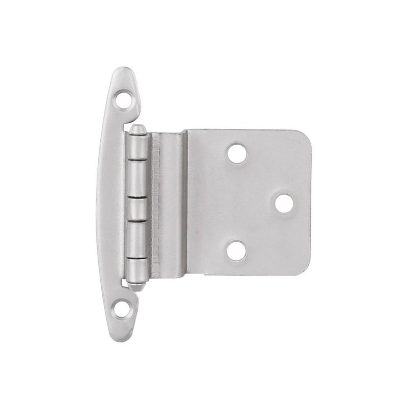 Liberty 3/8 Inch Self-Closing Inset Hinge Without Spring, Satin Nickel Finish, Pack Of 10-Silver