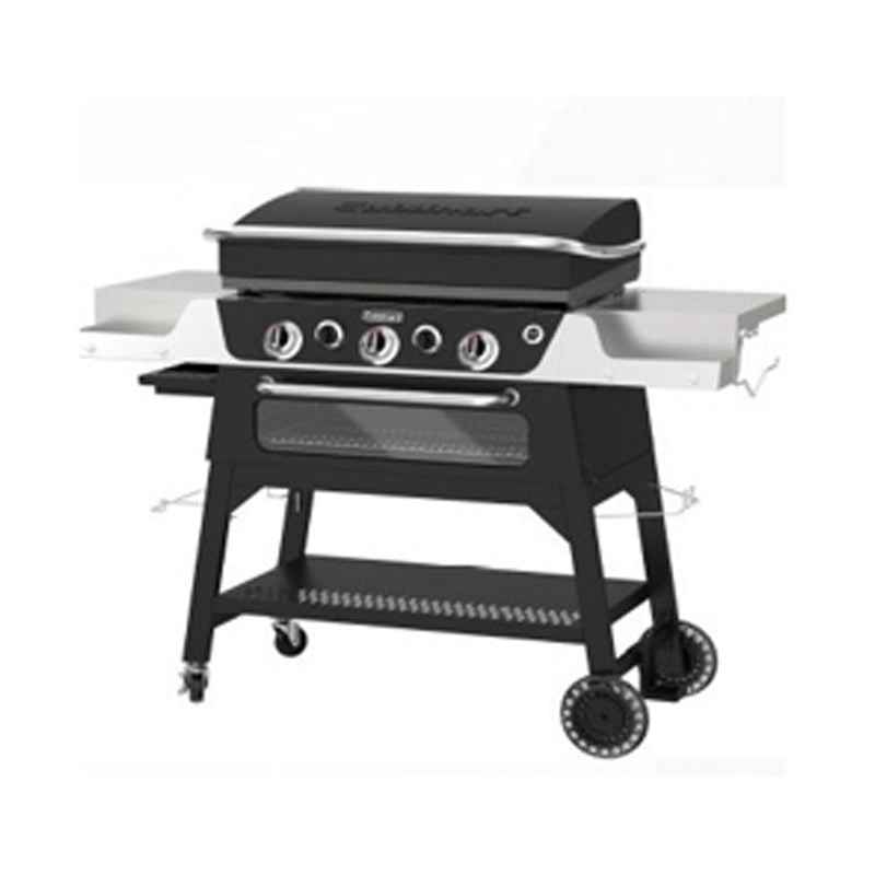 Cuisinart 3 Burner 2In1 Lp Griddle Broiler 28"-Black