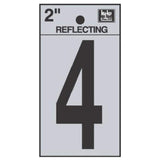 Hy-Ko Reflective Number 2 Blkrv-25/4 - Black