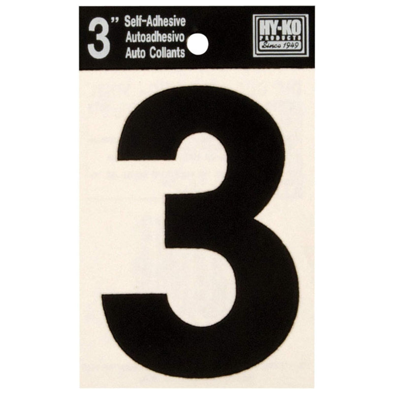 Hy-Ko Adhesive Number 3 3 Inch-Black