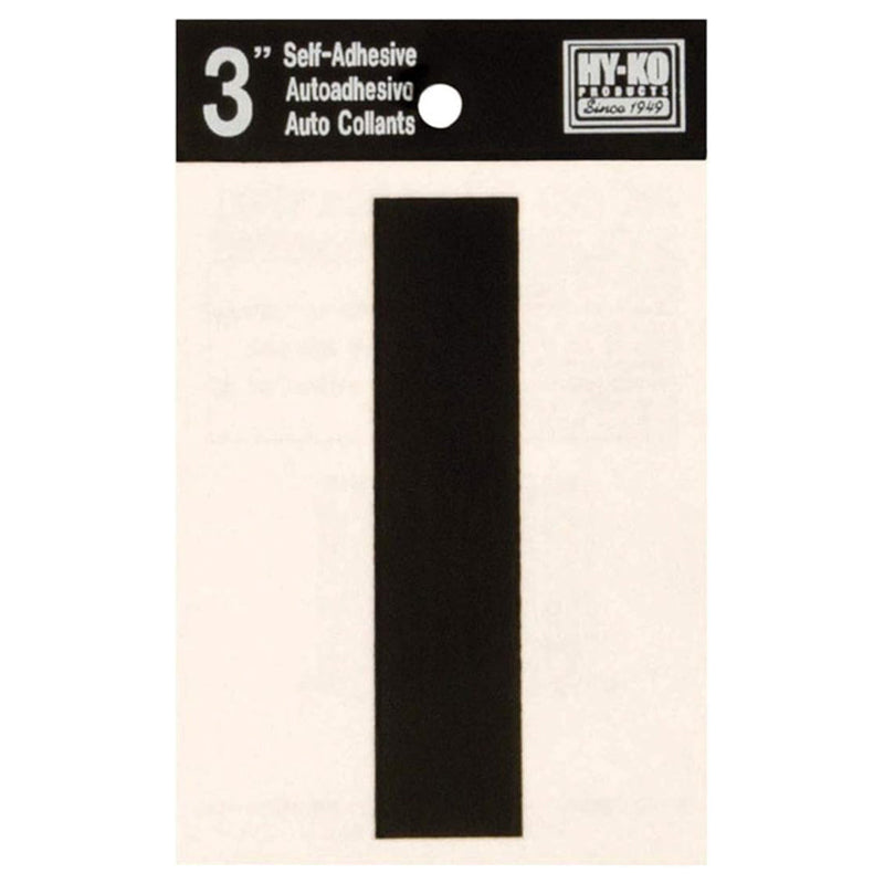 Hy-Ko Adhesive Letter I 3-Black