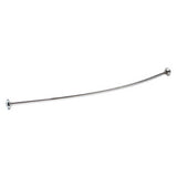 Curved Shower Rod, Stainless Steel