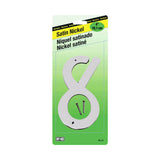 Satin Nickel Zinc Number - 8