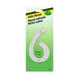Satin Nickel Zinc Number - 6