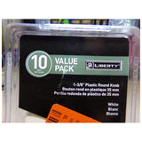 Liberty Rnd Cab Knob 1-3/8" 10Pk -White