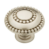 Liberty Ni Dbl Bead Cab Knob 1-3/8"-Satin Nickel