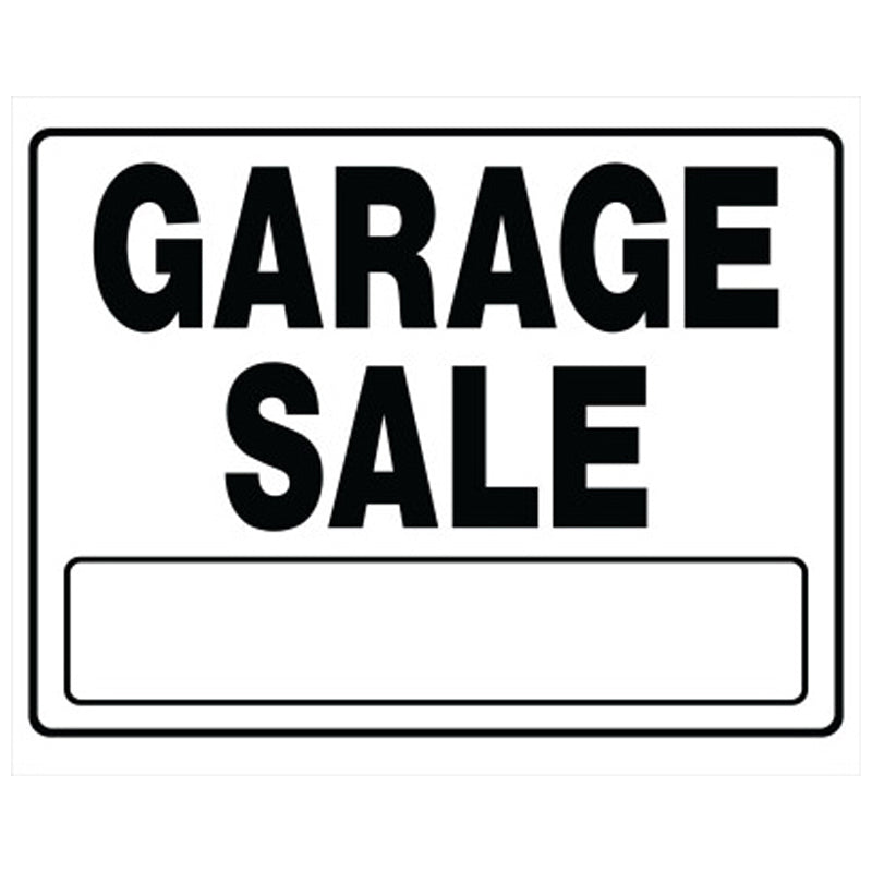 Hy-Ko Garage Sale Plas Bag Signboard 26X16"-Multi-Color