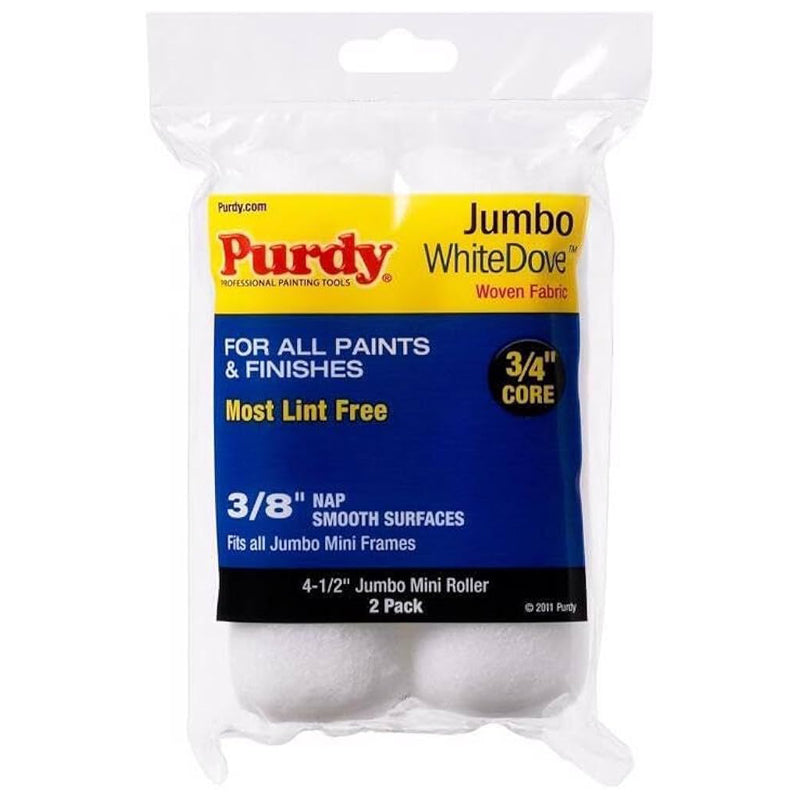 Purdy Roll Cover 4.5X3/8" 6Pk - White