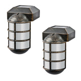 Solar Led Cast Metal Side-Mount Post Light