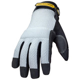 Youngstown Reinforced Mesh Top Glove Large-Gray