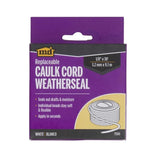 M-D Building Caulking Cord Weatherstrip 1/8"X30' -White