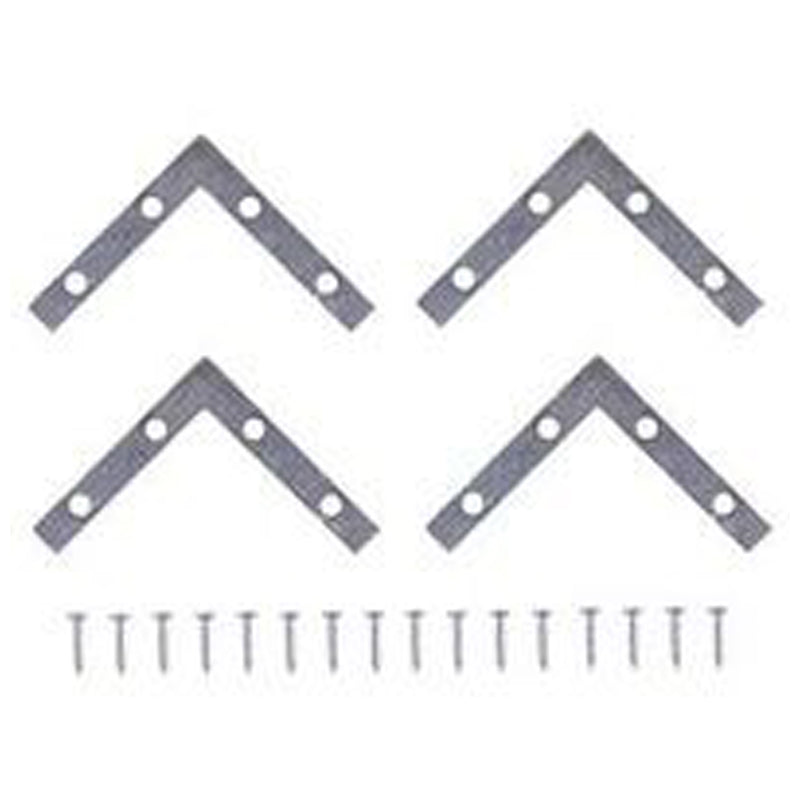Stanley Hardware Flat Corner Brace 4" Zinc-Silver