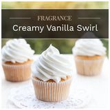 Candle Lite Candle Edes 10Oz Creamy Van Swirl-White
