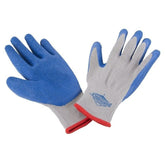 Diamondback Rubber Palm Work Glove Large-Gray & Blue