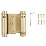 Stl Spring Hinge 3" Stn Brs -Gold