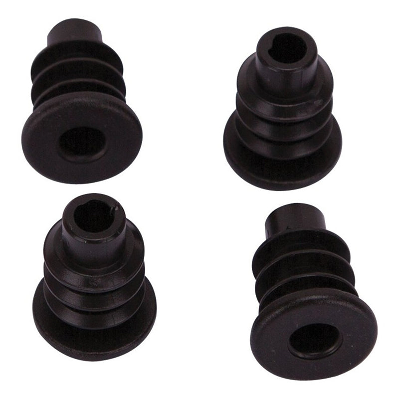 4Pc Plastic Socket 3/4" -Black