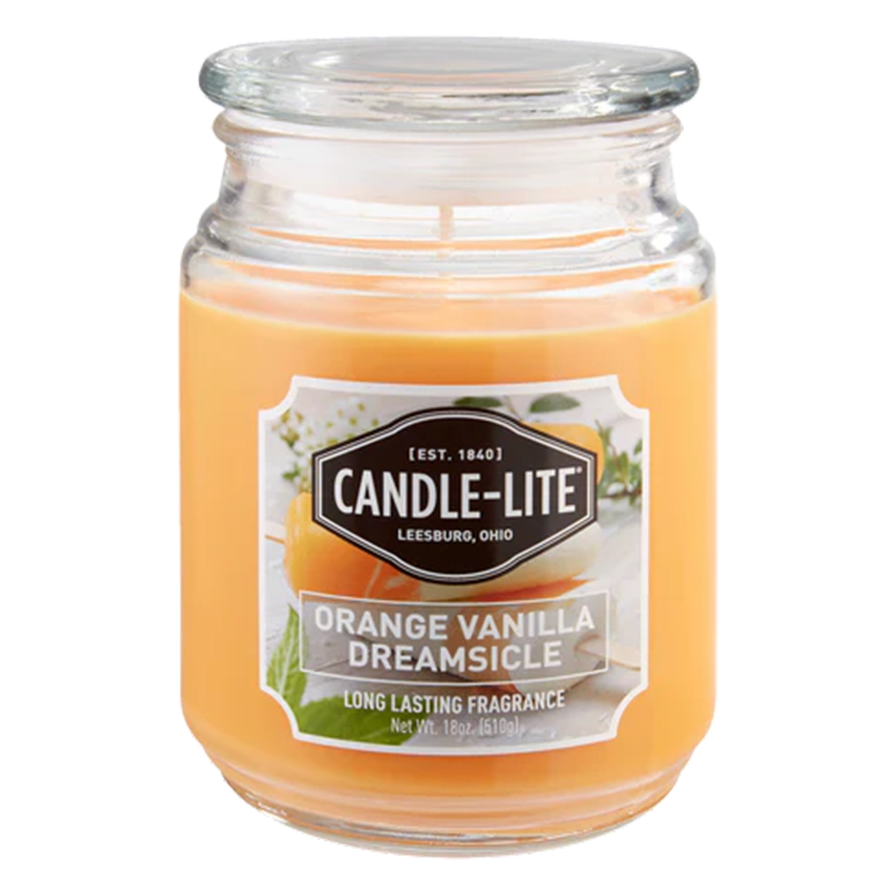 Candle with Fragrance - Orange & Vanilla