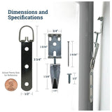 Picture Hang Solutions 12" Mirror 100Lb-Silver