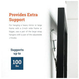 Picture Hang Solutions 12" Mirror 100Lb-Silver