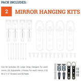 Picture Hang Solutions 12" Mirror 100Lb-Silver
