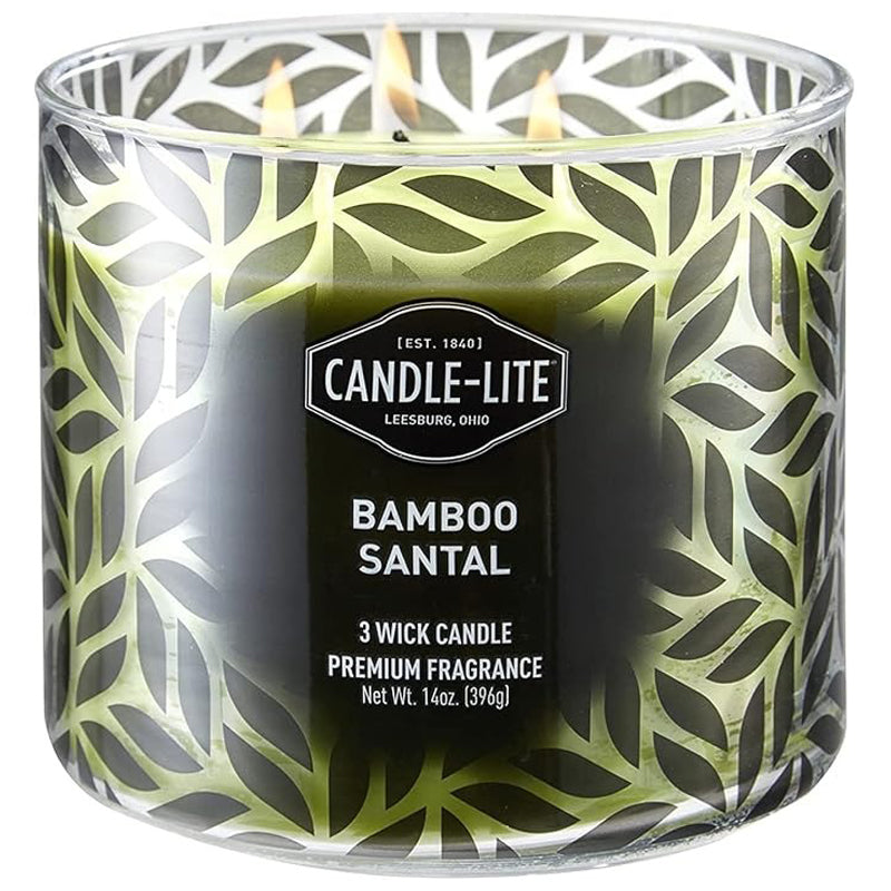 Candle-Lite Candle Edes 396 Gram -Bamboo Santal